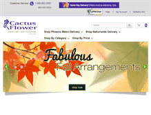 Tablet Screenshot of cactusflower.com